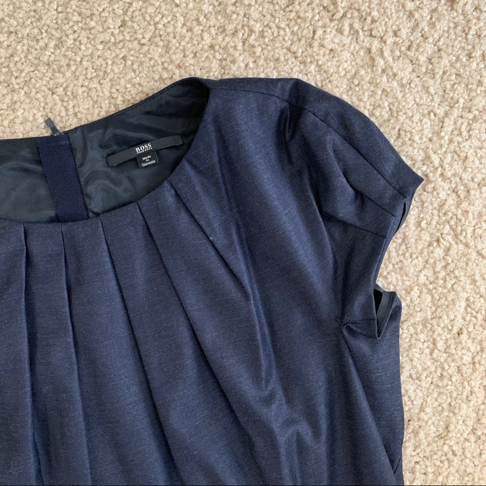 Hugo Boss Navy Mini Dress - Picture 2 of 8